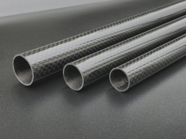 Sichtcarbon CFK Rohr 20,0x18,0 x1000 mm Carbon