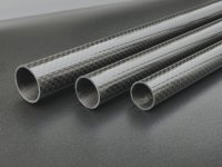 Sichtcarbon CFK Rohr 20,0x18,0 x1000 mm Carbon