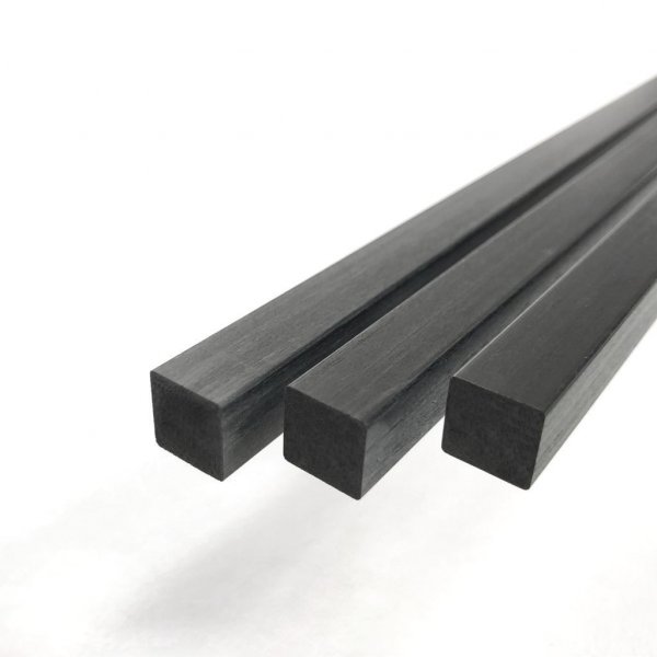 Carbon-Vierkantstab 3,0x3,0 x 1000 mm CFK