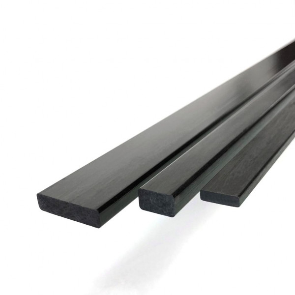 Square Carbon Fiber Rod 0.8x3.0 x 1000 mm CFRP