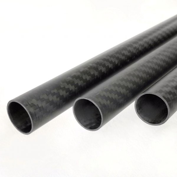 Sichtcarbon MATT CFK Rohr 6,0x4,0x1000 mm Carbon