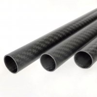 Sichtcarbon MATT CFK Rohr 18,0x16,0x1000 mm Carbon