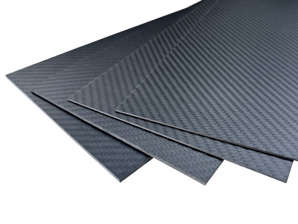 Carbon-Platte 1,0x330x165 mm CFK Kohlefaser